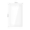 Tech-Protect Glass Fit+ karastatud klaas Samsung Galaxy Tab A9 / A11 8.7 jaoks (X110 / X115 / X133 / X135), läbipaistev (2 tk)