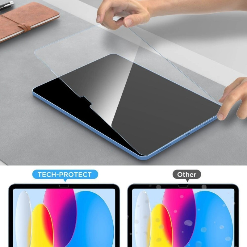 Tech-Protect Glass Fit+ karastatud klaas Samsung Galaxy Tab A9 / A11 8.7 jaoks (X110 / X115 / X133 / X135), läbipaistev (2 tk)