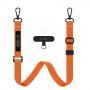 Tech-Protect C6S Rope Crossbody telefonirihm, Cosmic Orange