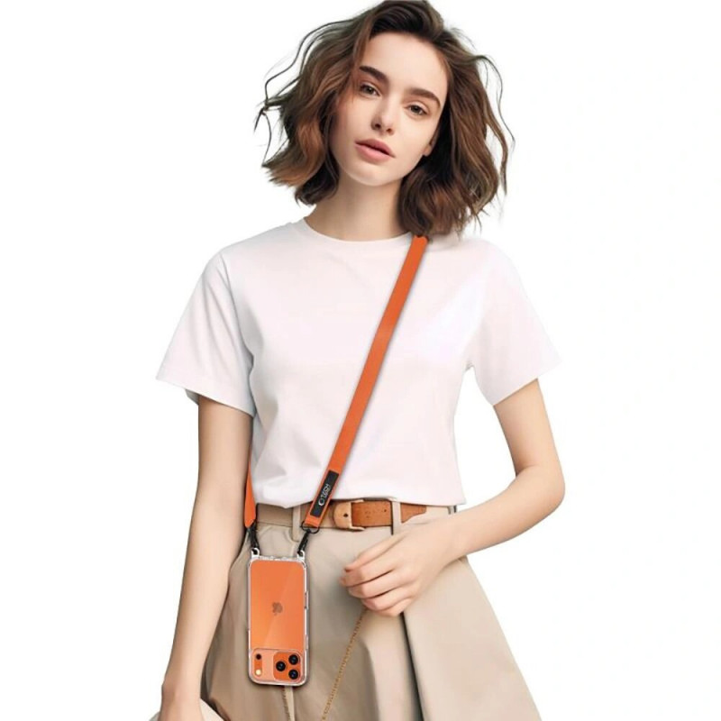 Tech-Protect C6S Rope Crossbody telefonirihm, Cosmic Orange