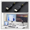 StarTech.com HDMI21-CBL-SLIM-1M Ultra High Speed HDMI 2.1 kaabel, 1 m, must
