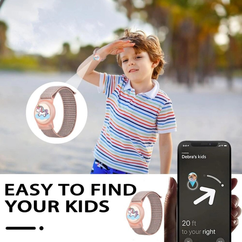 Tech-Protect Nylon For Kids rihm Apple AirTag 1 / 2 jaoks, Magic Pony