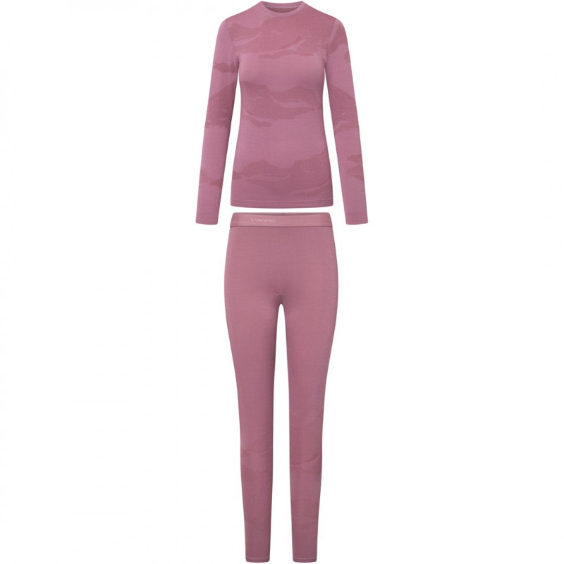 Viking Gasher Lady Set Merino naiste aluspesu, roosa, S