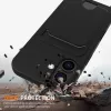 Marka Niezdefiniowana iPhone 17 TPU-kate kaardihoidja ja ristipidi kaelapaelaga, must