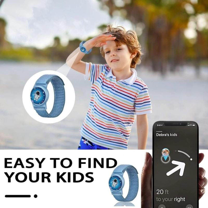 Tech-Protect Nylon For Kids kinnitusrihm Apple AirTag 1 / 2 jaoks, Astronaut