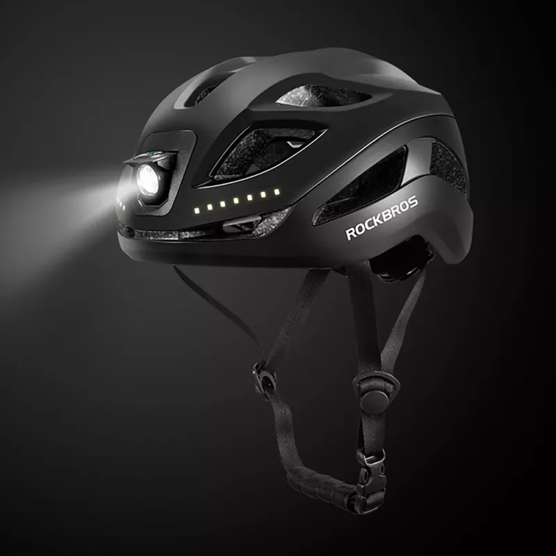 Rockbros ZK-077 jalgrattakiiver integreeritud mitmesuunalise valgustusega 57–61 cm, must
