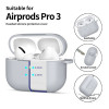 Tech-Protect silikoonkate Silicone Hook Apple AirPods Pro 3 jaoks, Crayon Grey