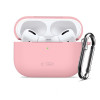 Tech-Protect silikoonkate konksuga Apple AirPods Pro 3 roosa