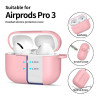 Tech-Protect silikoonkate konksuga Apple AirPods Pro 3 roosa