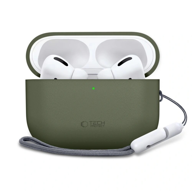 Tech-Protect silikoonkate Apple AirPods Pro 3 oliivroheline