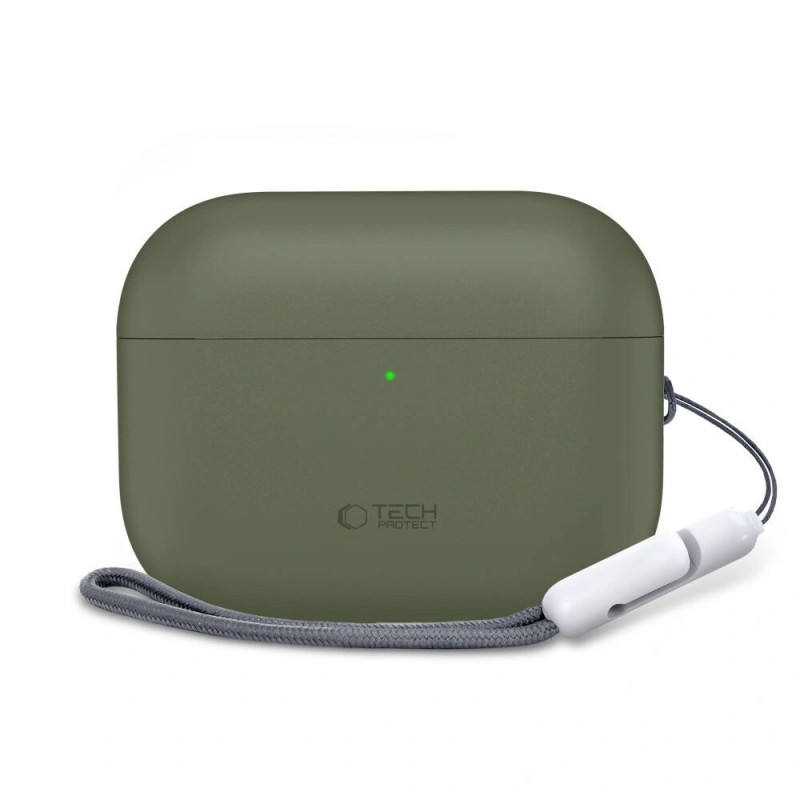 Tech-Protect silikoonkate Apple AirPods Pro 3 oliivroheline