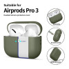 Tech-Protect silikoonkate Apple AirPods Pro 3 oliivroheline