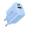 Tech-Protect NCA30 USB-A, USB-C võrgulaadija PD 30W / QC3.0 baby blue