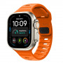 Tech-Protect Silicone Line Apple Watch 8 / 9 / 10 / 11 / 12 / SE / Ultra 44/45/46/49 mm rihm, oranž