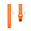 Tech-Protect Silicone Line Apple Watch 8 / 9 / 10 / 11 / 12 / SE / Ultra 44/45/46/49 mm rihm, oranž