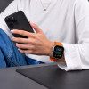 Tech-Protect Silicone Line Apple Watch 8 / 9 / 10 / 11 / 12 / SE / Ultra 44/45/46/49 mm rihm, oranž