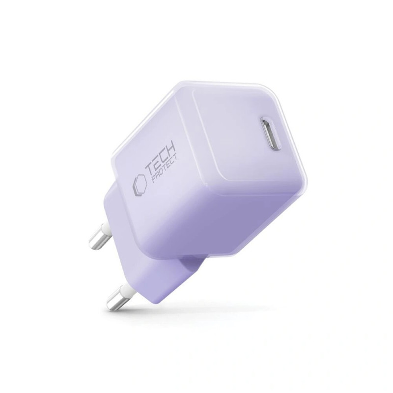 Tech-Protect NCM25 USB-C seinalaadija PD 25W, Baby Purple