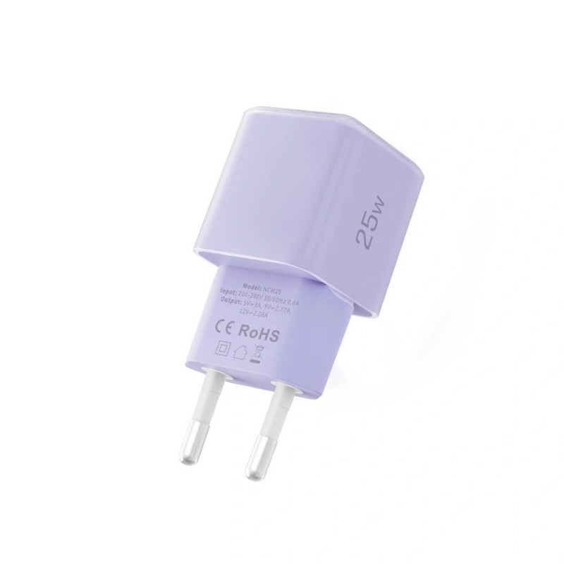 Tech-Protect NCM25 USB-C seinalaadija PD 25W, Baby Purple