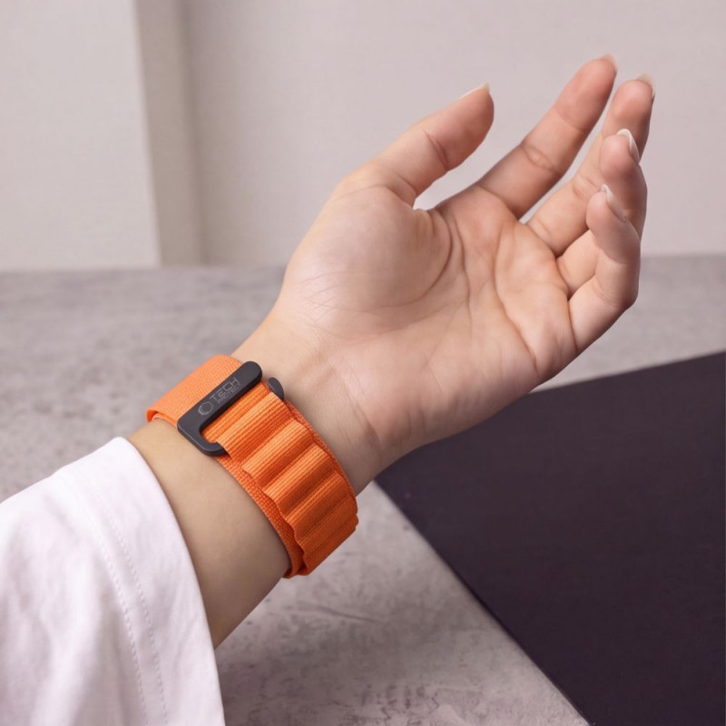 Tech-Protect Nylon Pro THP6037 kellarihm Garmin Fenix 5X / 5X Plus / 6X / 6X Pro / 7X / 8 / 8 Pro / 9 / 9 Pro (51 mm), oranž