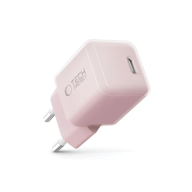 Tech-Protect NCM25 USB-C seinalaadija PD 25W, Baby Pink