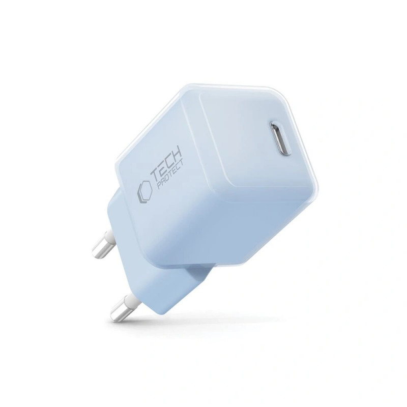 Tech-Protect NCM25 USB-C seinalaadija PD 25W, Baby Blue
