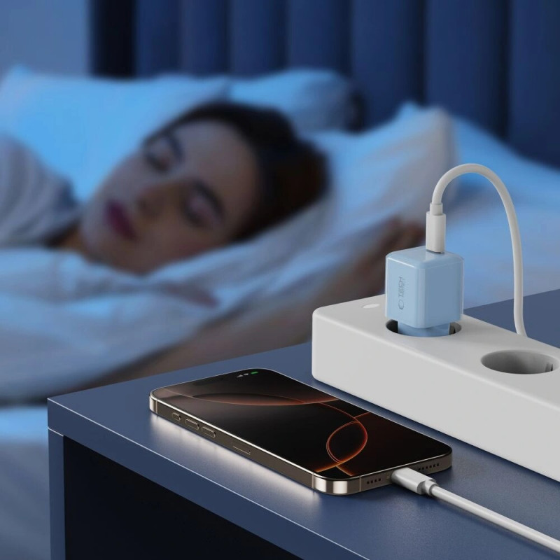Tech-Protect NCM25 USB-C seinalaadija PD 25W, Baby Blue