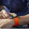 Tech-Protect silikoonist sportrihm Samsung Galaxy Watch 4/5/5 Pro/6/7/FE jaoks, oranž