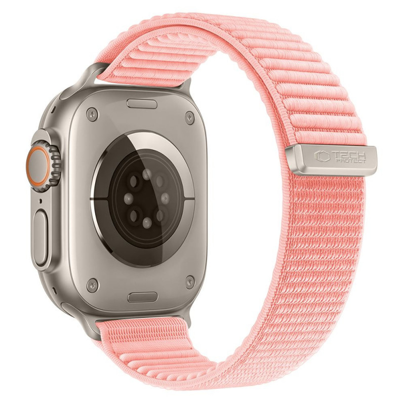 Tech-Protect NylonLoop kellarihm Apple Watch 8 / 9 / 10 / 11 / 12 / SE (40 / 41 / 42 mm), Blush Pink
