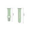 Tech-Protect silikoonist rannikukellarihm Apple Watch 8 / 9 / 10 / 11 / 12 / SE (40 / 41 / 42 mm), Pistachio