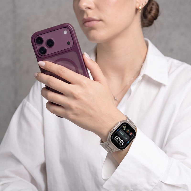 Tech-Protect Stainless roostevabast terasest käevõru Apple Watch 8 / 9 / 10 / 11 / 12 / SE / Ultra (44 / 45 / 46 / 49 mm), Starlight