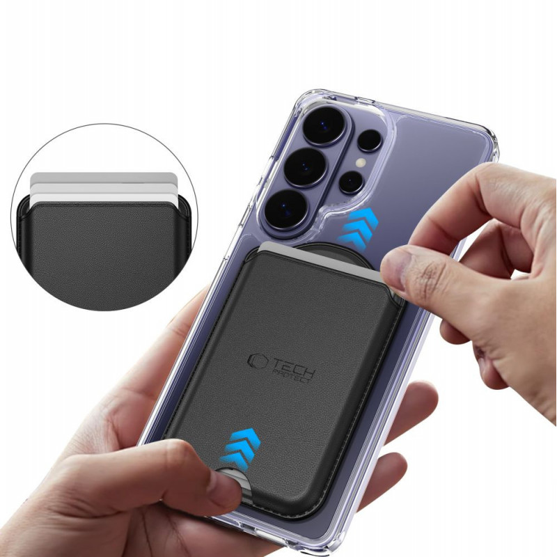 Tech-Protect CH02 MagWallet MagSafe universaalne magnetiline kaardihoidja, must