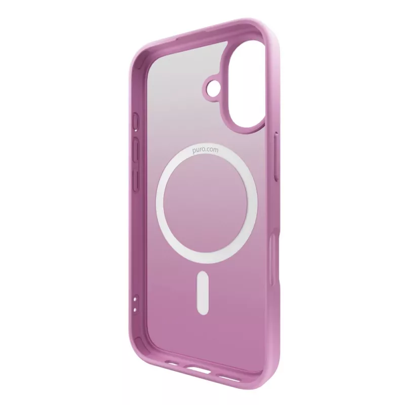 Puro Gradient MagSafe silikoonkate iPhone 16-le, roosa