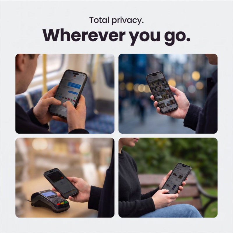 Tech-Protect Glass SPY+ privaatsuskaitsega karastatud klaas Apple iPhone 18 Pro Max jaoks (2 tk)