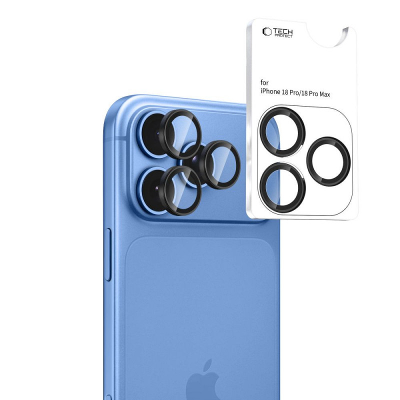 Tech-Protect Camring Fit+ kaamerakate Apple iPhone 18 Pro / 18 Pro Max, must