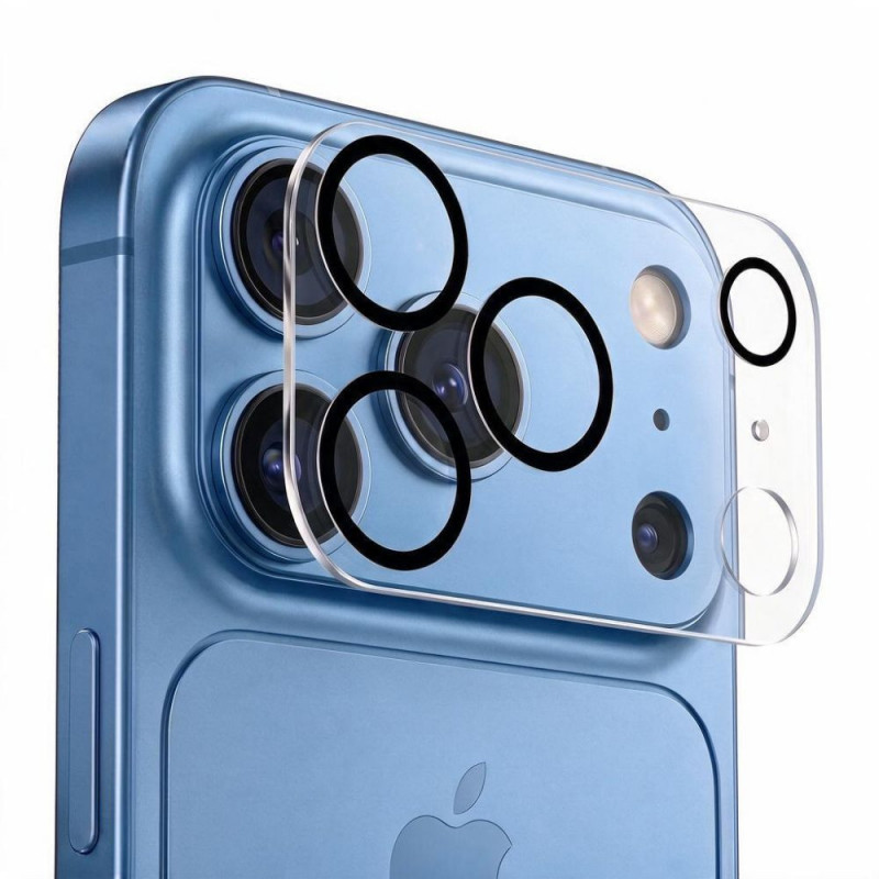 Tech-Protect Cam Fit+ kaamerakate Apple iPhone 18 Pro Max-le, läbipaistev