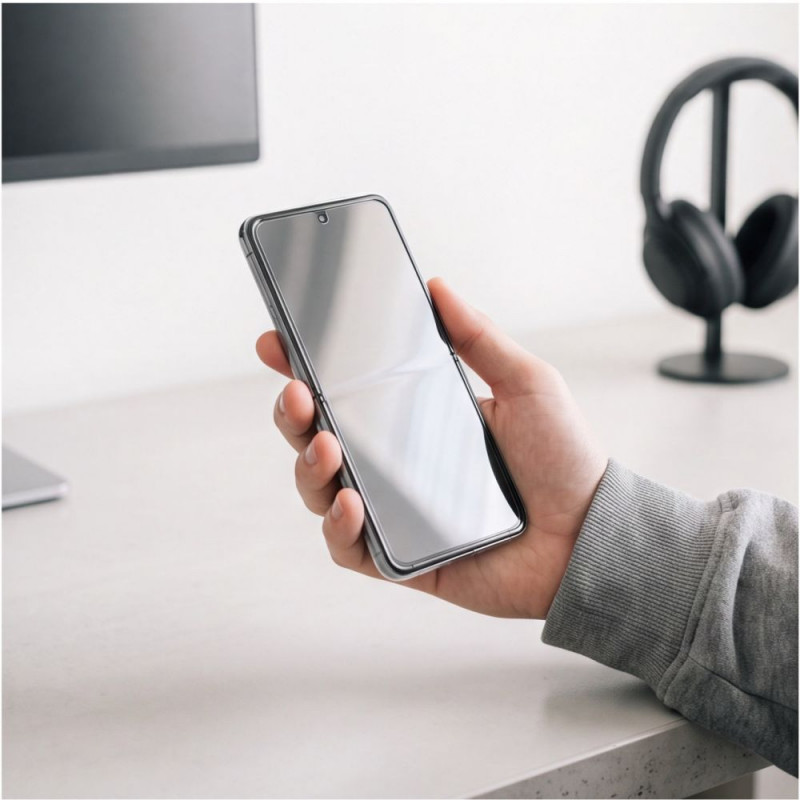 Tech-Protect Easy Set Foil & Glass Fit+ 4in1 ekraanikaitse Samsung Galaxy Z Flip 7 / 8 jaoks, läbipaistev (2+2 tk)