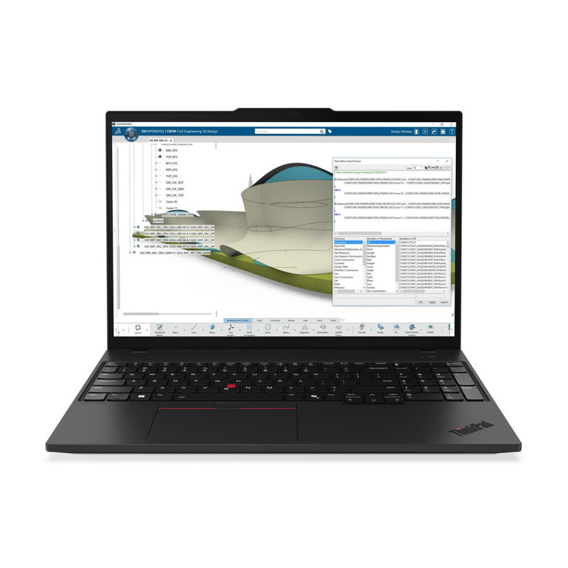 Lenovo ThinkPad P16s Gen 4 21QV007FGE 16" sülearvuti, Intel Core Ultra 7 255H, 24 GB RAM, 512 GB SSD, Windows 11 Pro (DE)