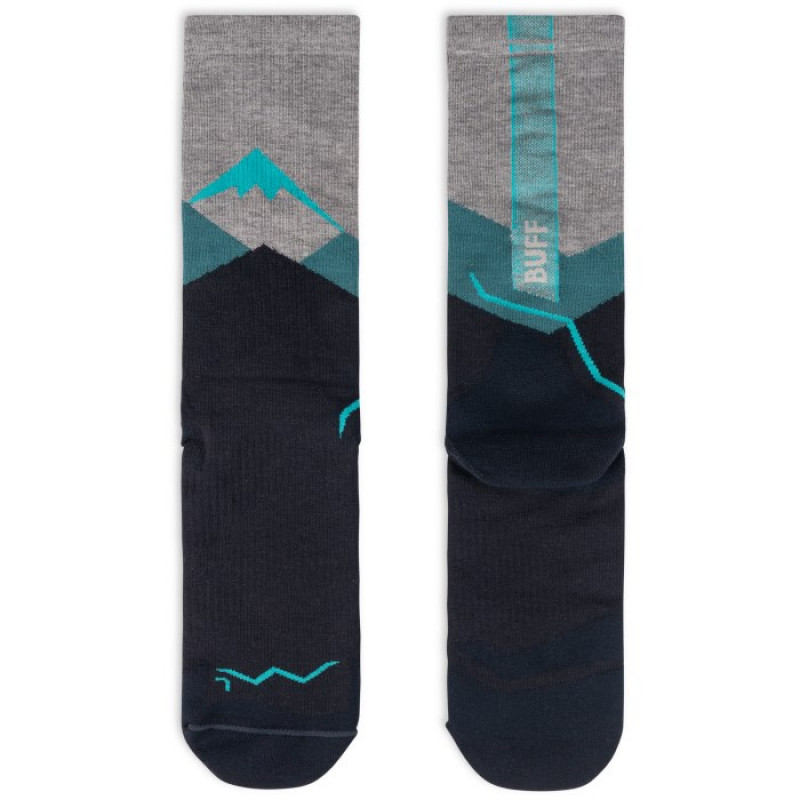 Buff Merino Lightweight Crew Sokk LWC1, Teal, L