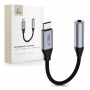 Tech-Protect Ultraboost USB-C 3,5 mm mini-jacki DAC-adapter, raudhall