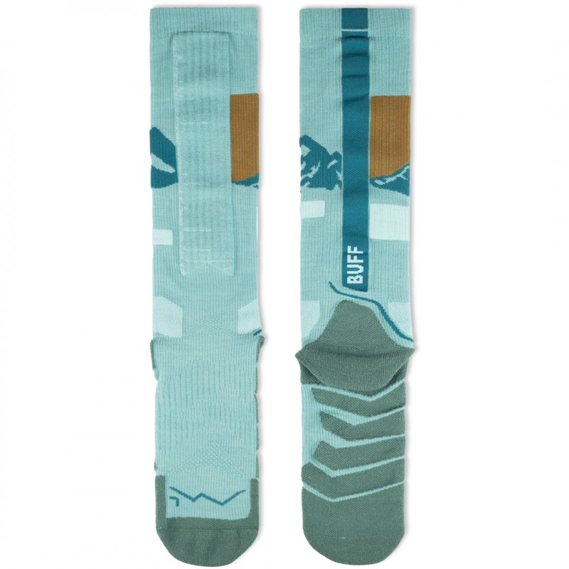Buff Merino HW Over The Calf Sokid HWO1 Sea Green L