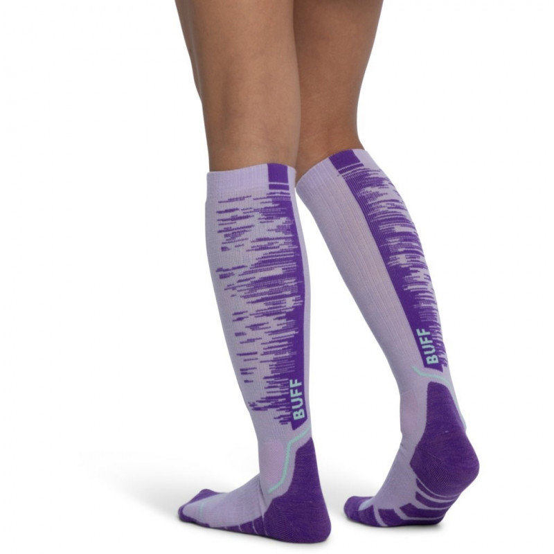 Buff Merino HW Over The Calf Socks HWO2 Lilac Ice
