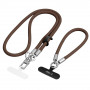 Tech-Protect C10S Rope ristipaela ja randmepaela komplekt, Walnut Brown/Titanium