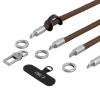 Tech-Protect C10S Rope ristipaela ja randmepaela komplekt, Walnut Brown/Titanium