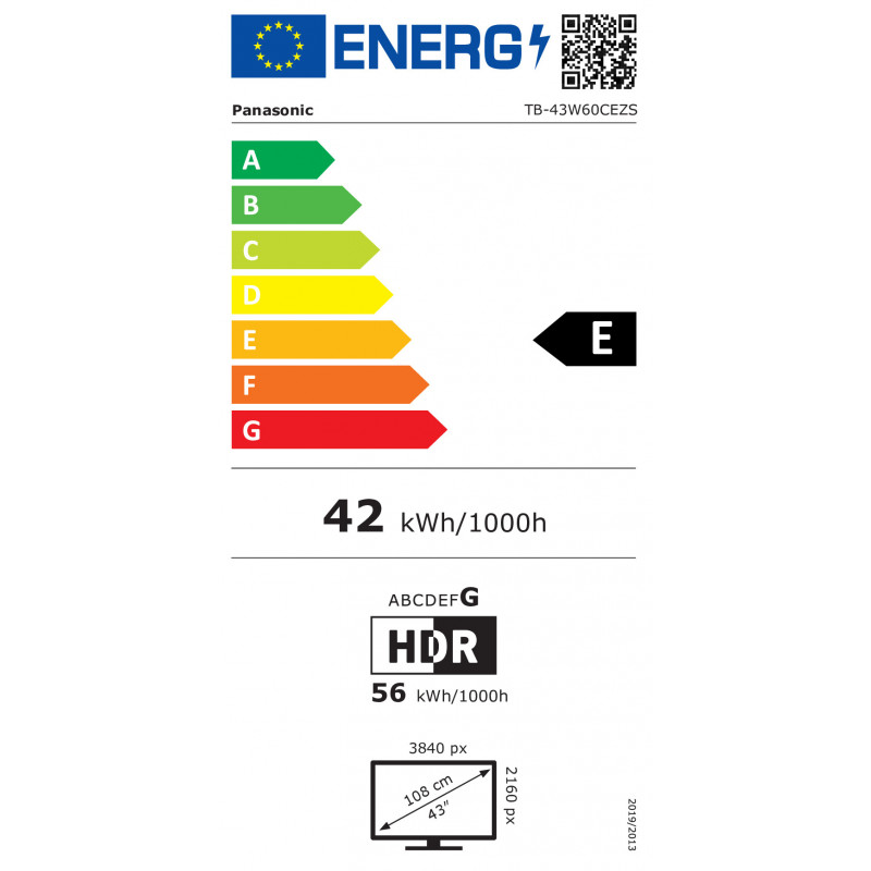 Panasonic TB-43W60CEZS 43" LED UHD nutiteler, multitüüner, TiVo