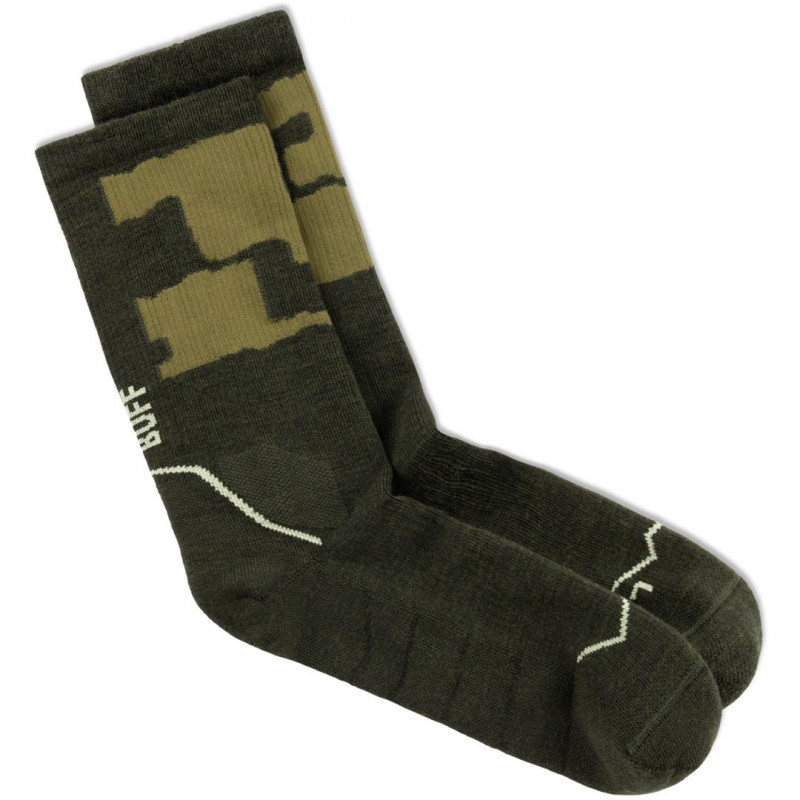 Buff Thermonet® Crew Socks TC oliivroheline L