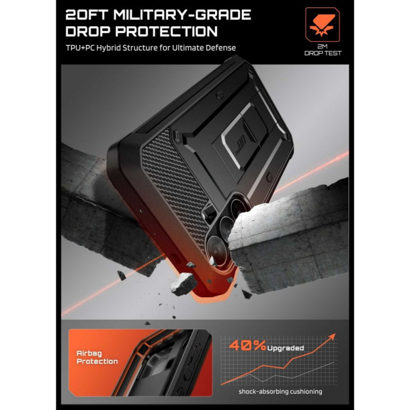 Supcase Unicorn Beetle Pro ümbris Samsung Galaxy S26 FE-le, must