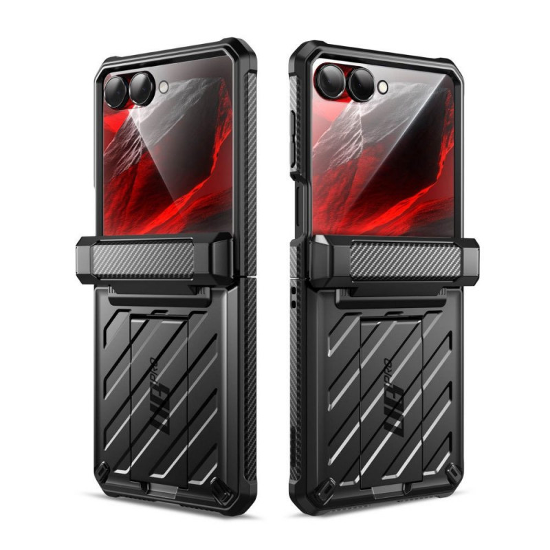 Supcase Unicorn Beetle Pro kaitsekate Samsung Galaxy Z Flip 8-le, must