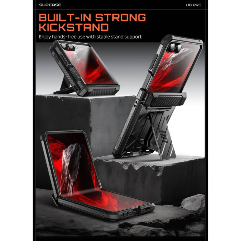 Supcase Unicorn Beetle Pro kaitsekate Samsung Galaxy Z Flip 8-le, must