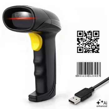 Qoltec täppisvöötkoodilugeja 1D 2D, QR, EAN, USB