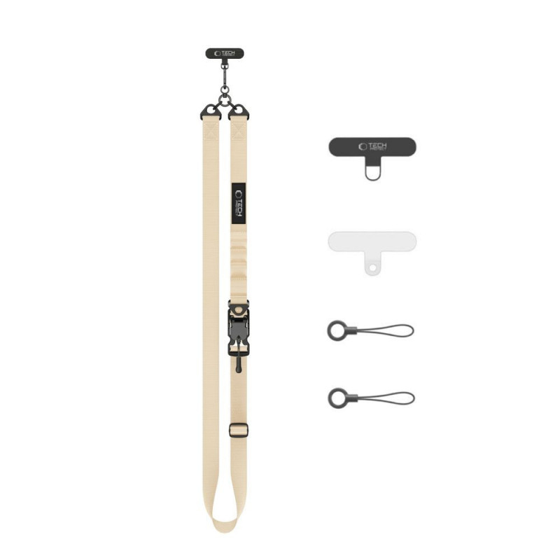 Tech-Protect C9S Rope ristkandmisrihm telefonile, Sienna Beige